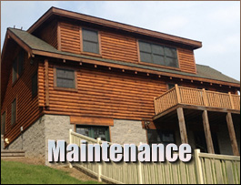  Dillsboro, North Carolina Log Home Maintenance