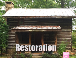 Historic Log Cabin Restoration  Dillsboro, North Carolina
